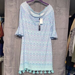 Cabana Life Blue and Purple Swim Coverup